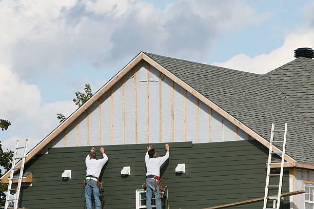 Professional Emergency Siding Repair technician working in Milton, NY